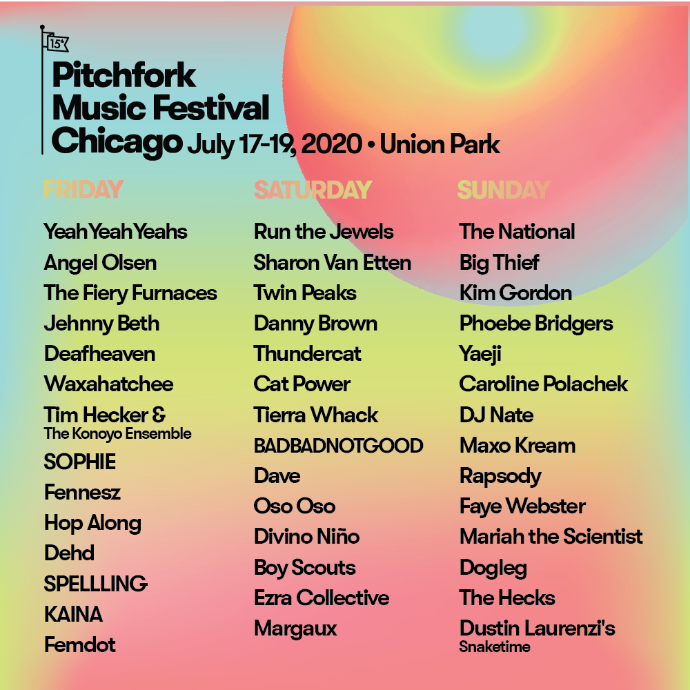 Pitchfork Music Festival Announcement
